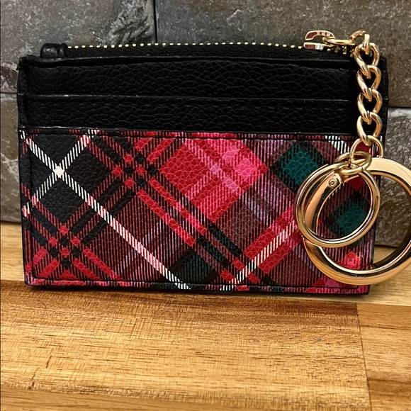 Victoria's Secret Plaid Wallet with Gold Accents - Picture 3 of 5